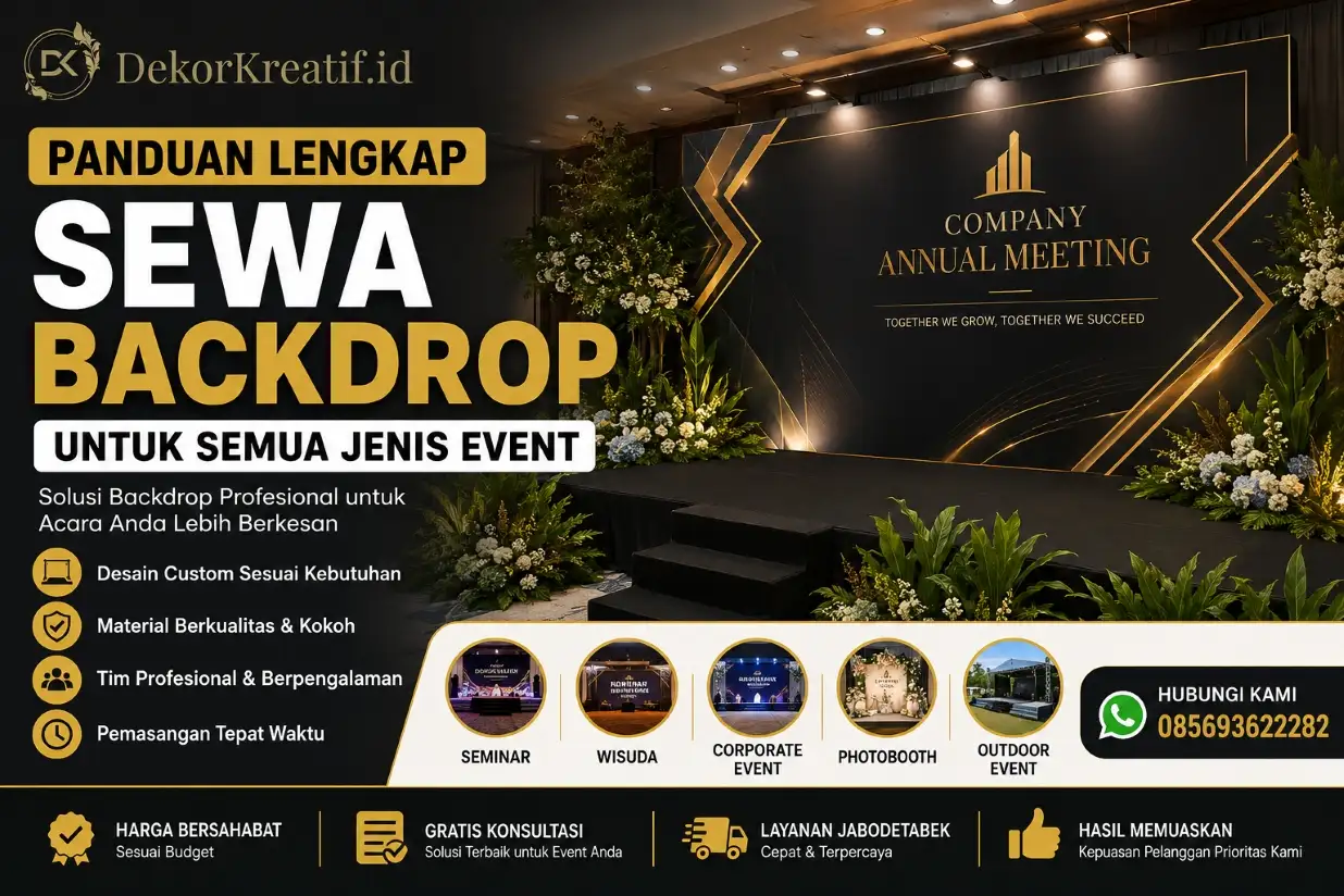 Panduan Lengkap Sewa Backdrop untuk Semua Jenis Event